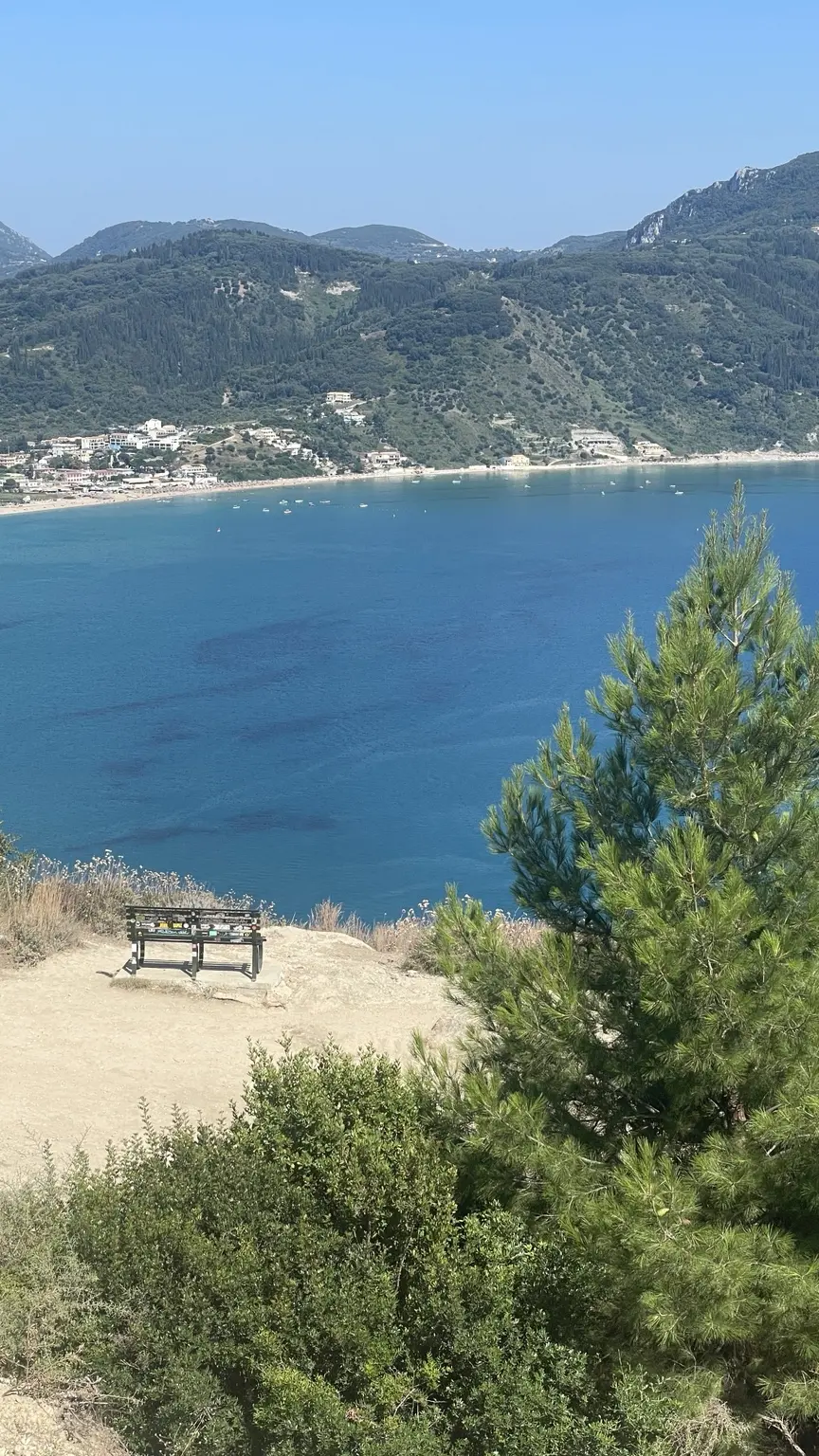 A green bay in Paleokastritsa on Corfu
