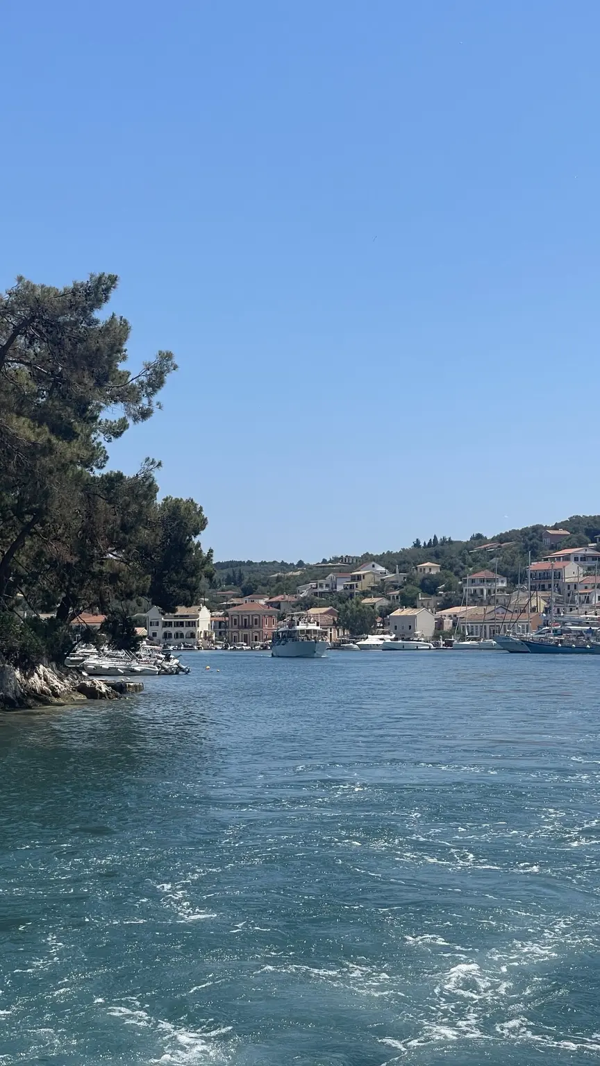 Harbour on Paxos during our boat trip from Corfu