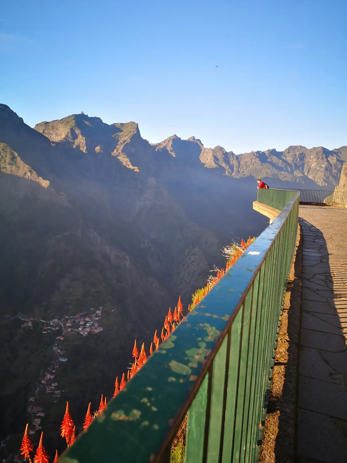 Mountain panorama from a viewpoint in Madeira