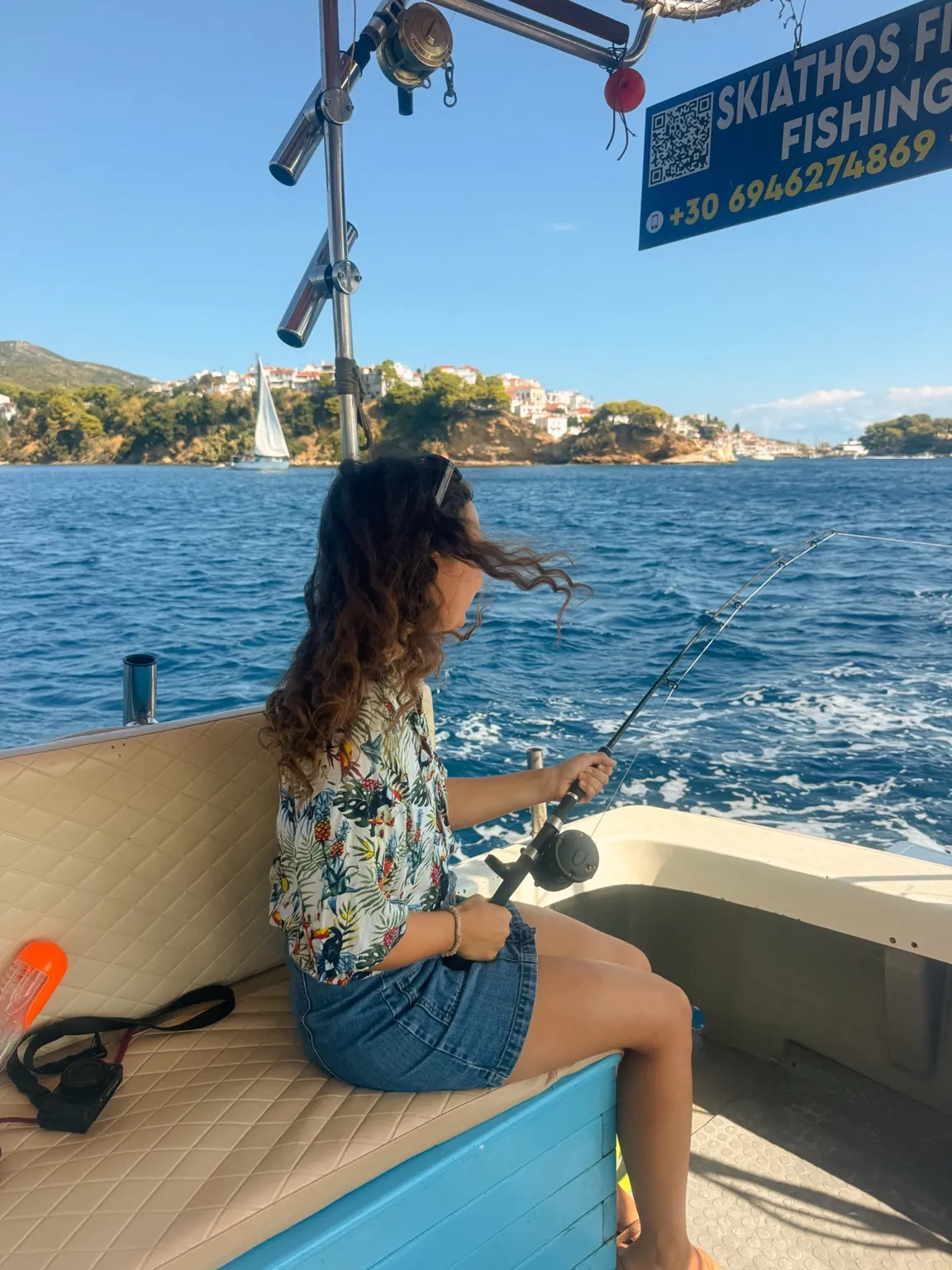 Fishing boat trip off the coast of Skiathos