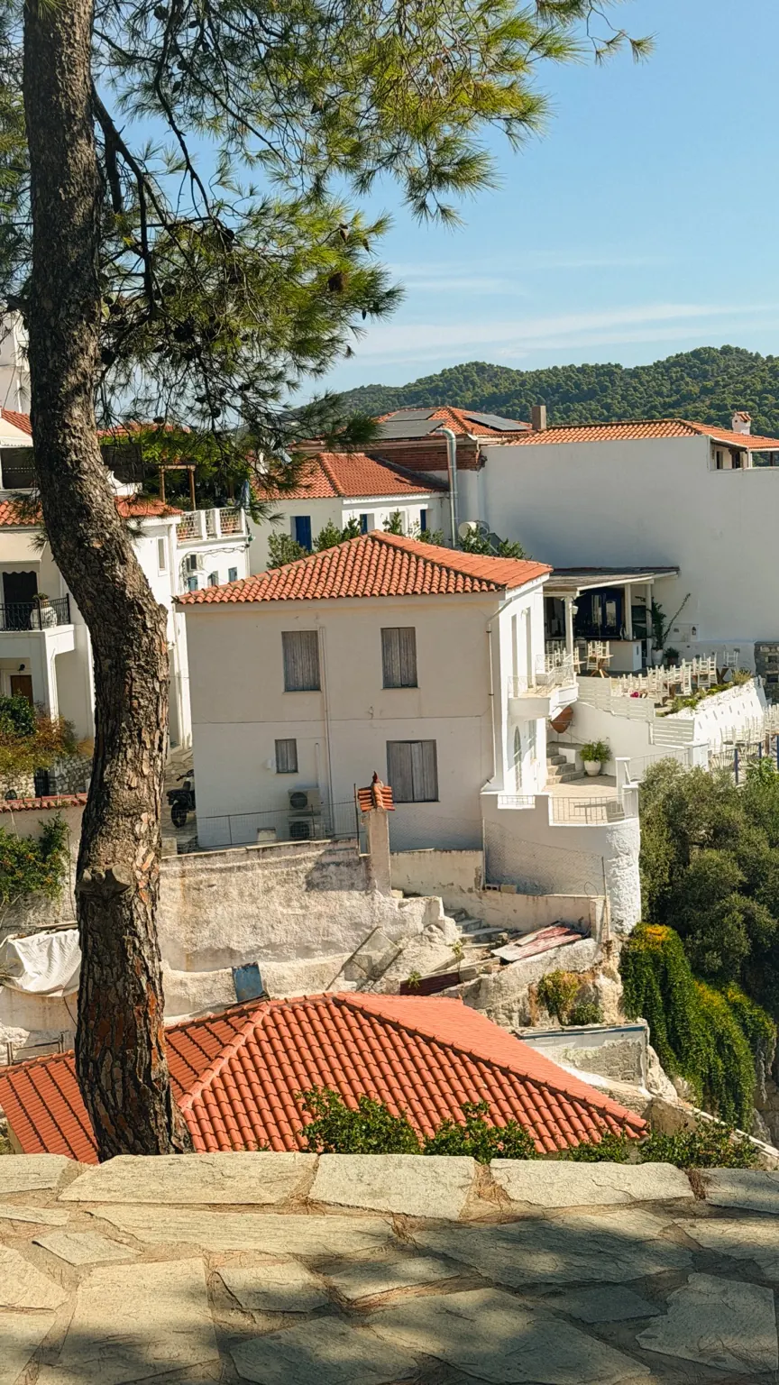 Narrow lane in Skiathos Town